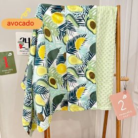 Child Air Conditioner Quilt Beanie Comfort Sleeping Blanket Washable (Option: Avocado-75x120cm)