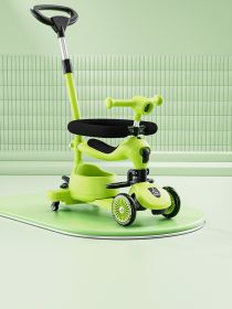 Children's Scooter Baby Multi-functional Scooter (Option: Forest Green)