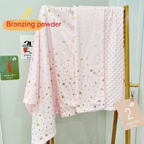 Child Air Conditioner Quilt Beanie Comfort Sleeping Blanket Washable (Option: Pink Stars XINGX-75x120cm)