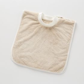 Baby Brushing Mouthwash Towel Waterproof Cover (Option: Khaki Brushing Towel)