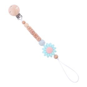 Baby Products Soothing Beech Pacifier Clip (Color: Blue)