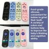 2-Pack Baby Teether Toys Silicone Toddler; Sensory Toy Chew Toys Educational ; TV Remote Control Shape Teething Toys for Babies 6-18 Months (Black)