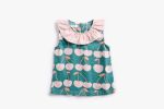 Baby Girl Cherry Print Ruffle Design O-Neck Tops Combo Shorts Sets In Summer