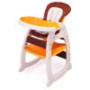 Multipurpose Adjustable Highchair for Baby Toddler Dinning Table with Feeding Tray and 5-Point Safety Buckle, Yellow