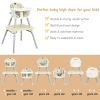 4 in 1 Baby Convertible Toddler Table Chair Set with PU Cushion