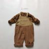 Baby Color Matching Design Soft Cotton Fashion Overalls