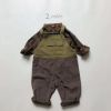 Baby Color Matching Design Soft Cotton Fashion Overalls