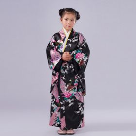 Elementary School Student Performance Photo Dress (Option: Black Peacock-100cm)