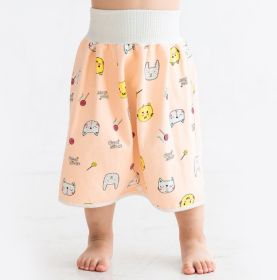 Baby Waterproof Skirt Baby Diapers Training Pant Waterproof Leak-proof Washable Cotton (Option: Foundation Cat-L5to12 Years Old)