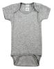 Heather Grey Interlock Short Sleeve Bodysuit Onezies