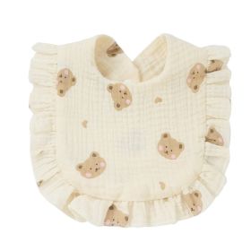 Baby Cotton Printed Gauze Bib (Option: 19style)