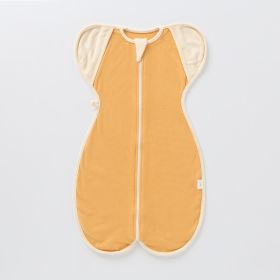 Sleeping Bag Baby Swaddling Vest Dual-use Thick Warm Autumn And Winter (Option: Yellow-M)